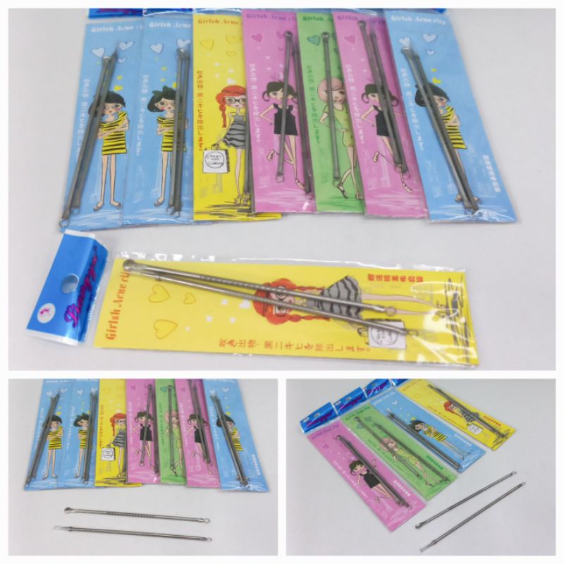 Pinset Komedo Pencetan Jerawat (Isi 6Sachet12Pcs)Alat Kecantikan Salon