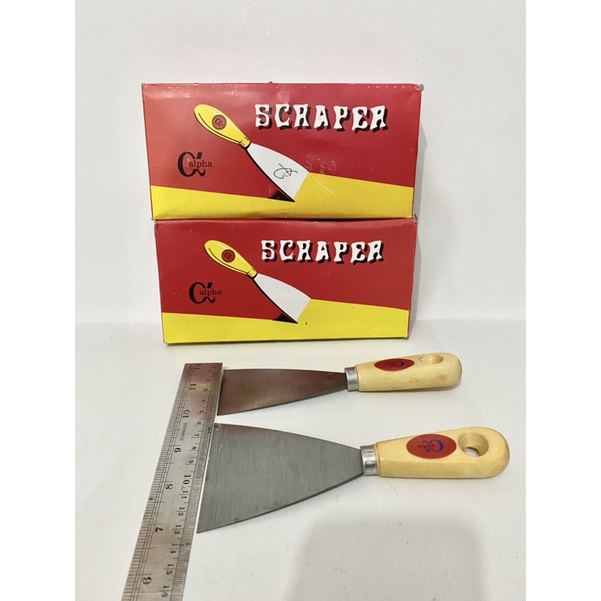Kape / Scraper Gagang Kayu Murah 2” dan 3”