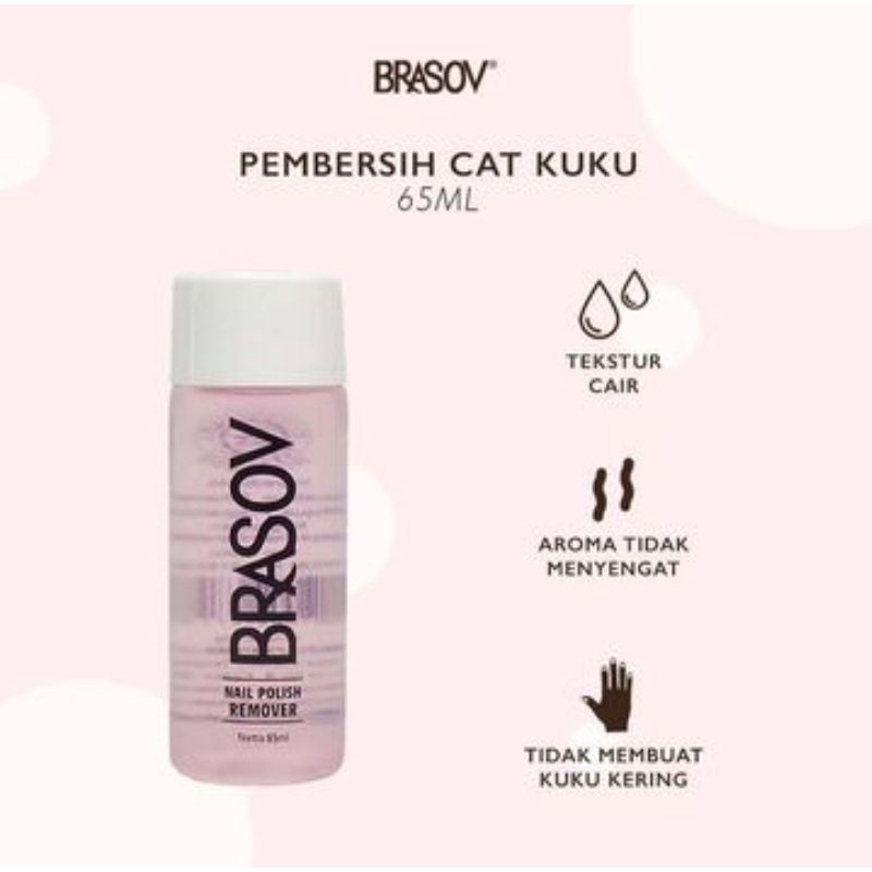 ❤️cahaya acc❤️ BRASOV nail polish remover halal