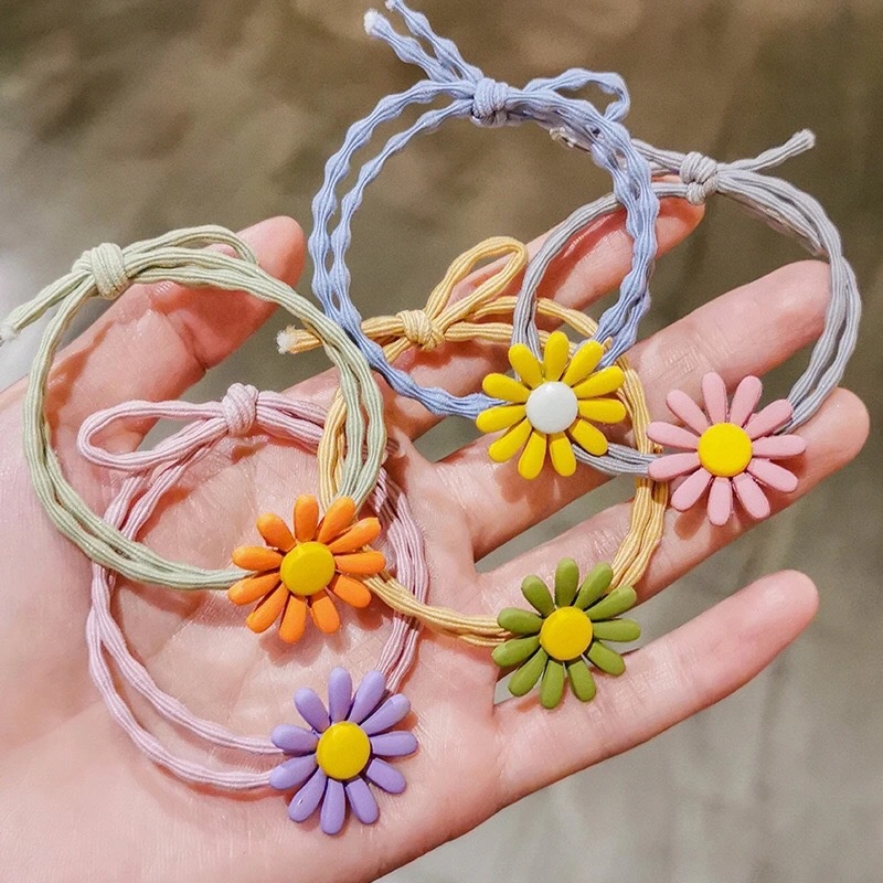 IKAT RAMBUT SCRUNCHIE TNSPARAN BESAR - KUNCIRAN KOREA STAYLE FLOWERS SMALL AND BIG | IKAT RAMBUT SCRUNCHIR BESAR&amp;KECIL FLORES DAISY