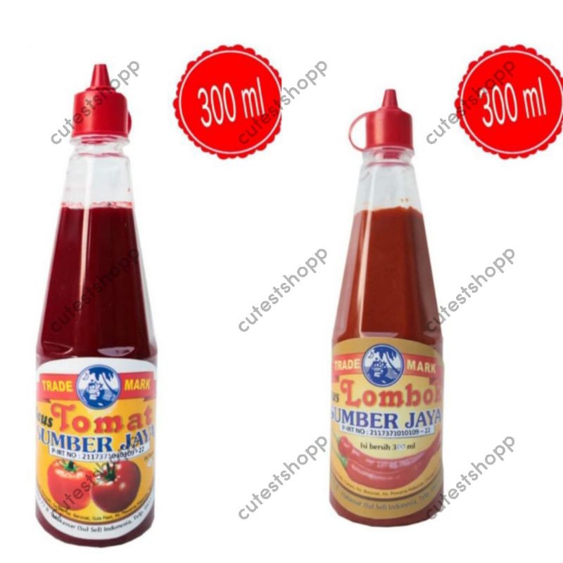 

(HALAL) Saos Tomat Sumber Jaya, Saus Sambal Sumber Jaya 300ml khas Makassar