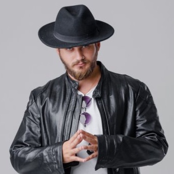 Topi Pantai Lebar Hitam Topi Fedora PANAMA Hat Black Color Fedora Hat Topi Pantai Lebar dan Besar Wa