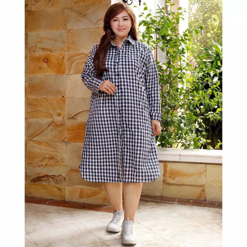 Jumbo Kotak Tunik Katun