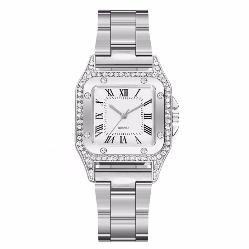 Jam Tangan Cartier Wanita Stainliss Steel Jam Tangan Fashion Santai Kenyamanan Wanita