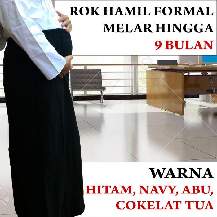 Rok | Rok Panjang Bahan Rok Kerja Kantor Ibu Hamil Wanita Hitam Coklat Abu
