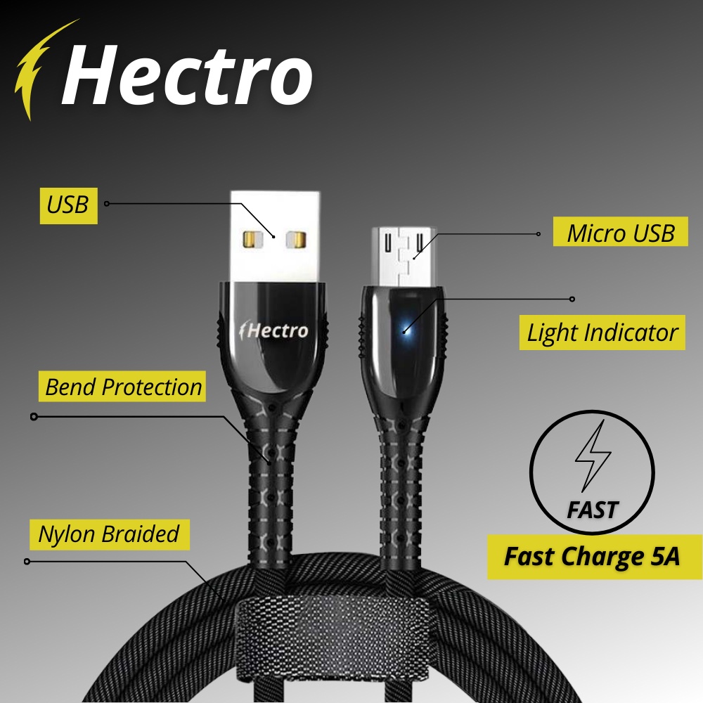 HECTRO LED Kabel Data Micro QC 4+ / 3.0 / MAX 5A