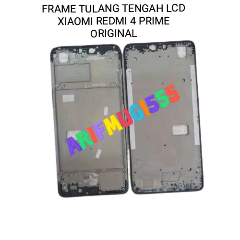 FRAME LCD TULANG TENGAH LCD TATAKAN LCD BAZZEL XIAOMI REDMI 4 PRIME ORIGINAL