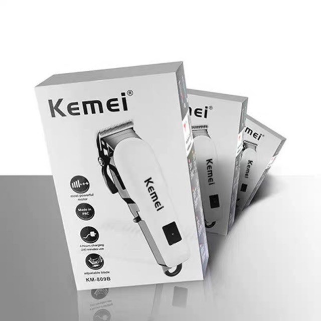 Kemei KM-809A Alat Cukur Rambut Rechargeable LED Hair Clipper Professional Cukuran Kemei KM 809 A