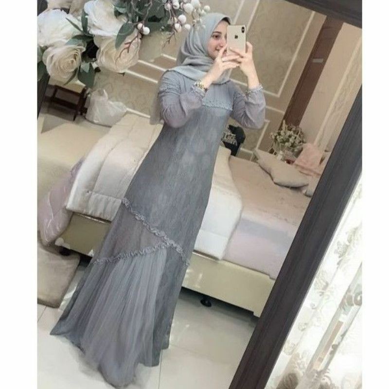 Nariman dress grey M by kaleela