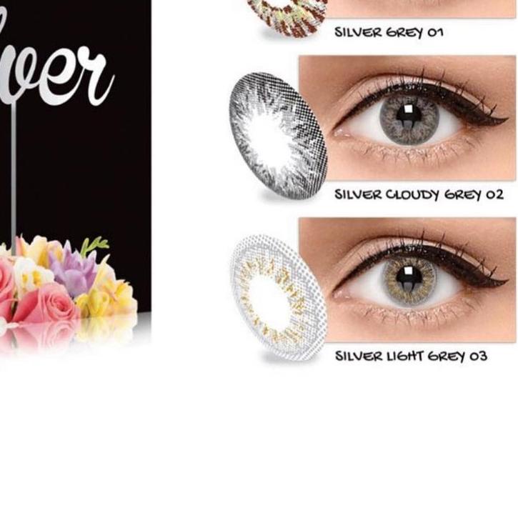 ➻ Soflen Soplen Softlens Soflens Softlense Soflents soft lens Minus Murah X2 Ice Silver Grey Normal