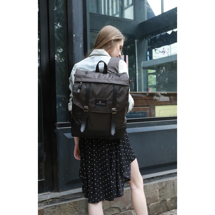 HIGHWAY BROWN |ManNeedMe x URBAN| Tas Ransel Punggung Pria Wanita Backpack ORIGINAL