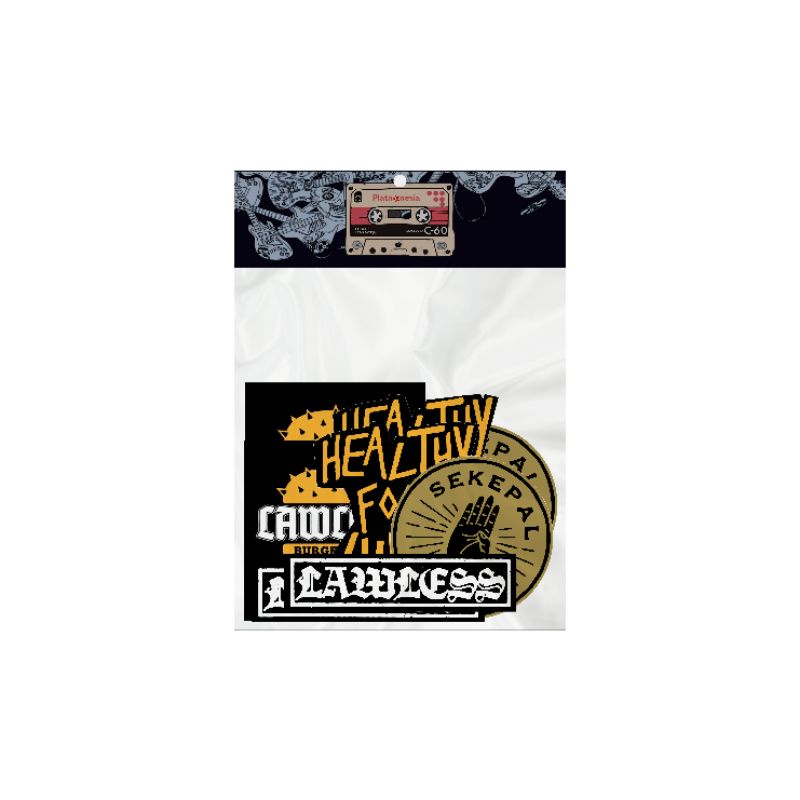 STIKER LAWLESS & SEKEPAL ASPAL/PCS