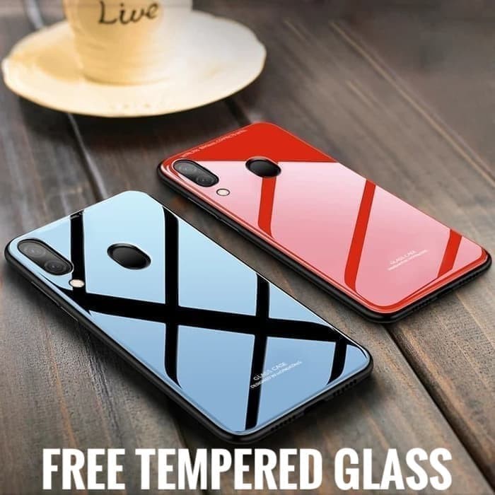 Samsung Galaxy A30s Glass Case Hard Case Premium