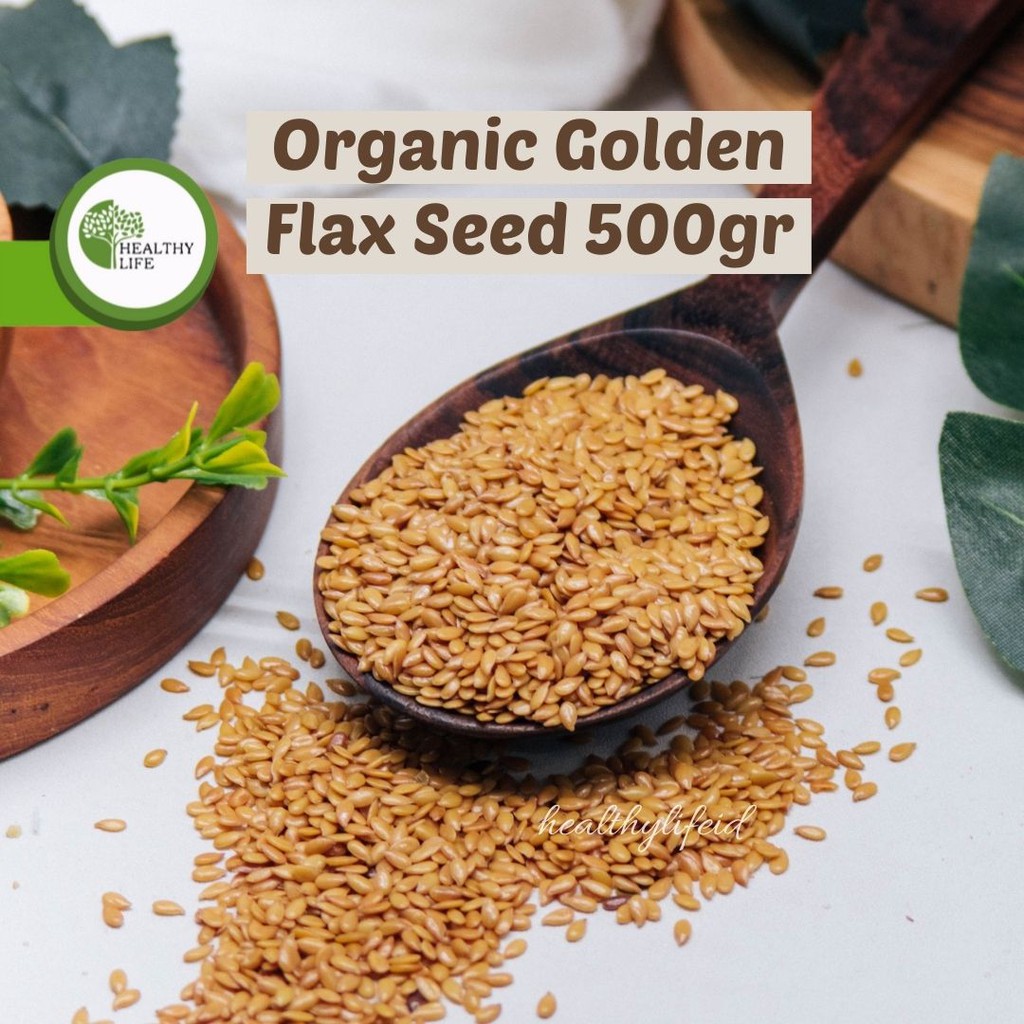 Jual Organic Golden Flax Seed 500gr Indonesia