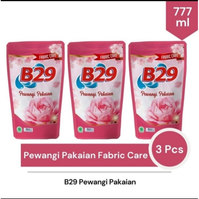 Paket 3X Pewangi Pakaian B29 Pink 777ml