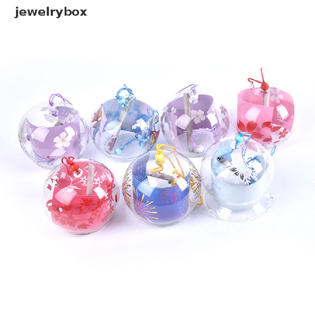 (jewelrybox) Lonceng Angin Gantung Bahan Kaca Gaya Jepang Untuk Dekorasi Taman / Jendela / Indoor