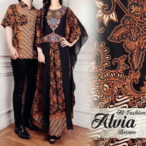 NYAMAN HALUS LEMBUT ADEM BUAT COCOK /  CP ALVIA BAJU MUSLIM MURAH COUPLE BATIK MODERN SARIMBIT