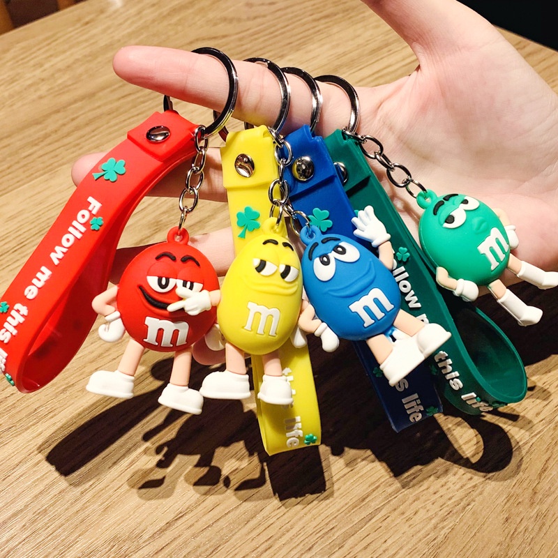 Gantungan Kunci Bentuk Boneka Kacang Cokelat Lucu Untuk Aksesoris Tas