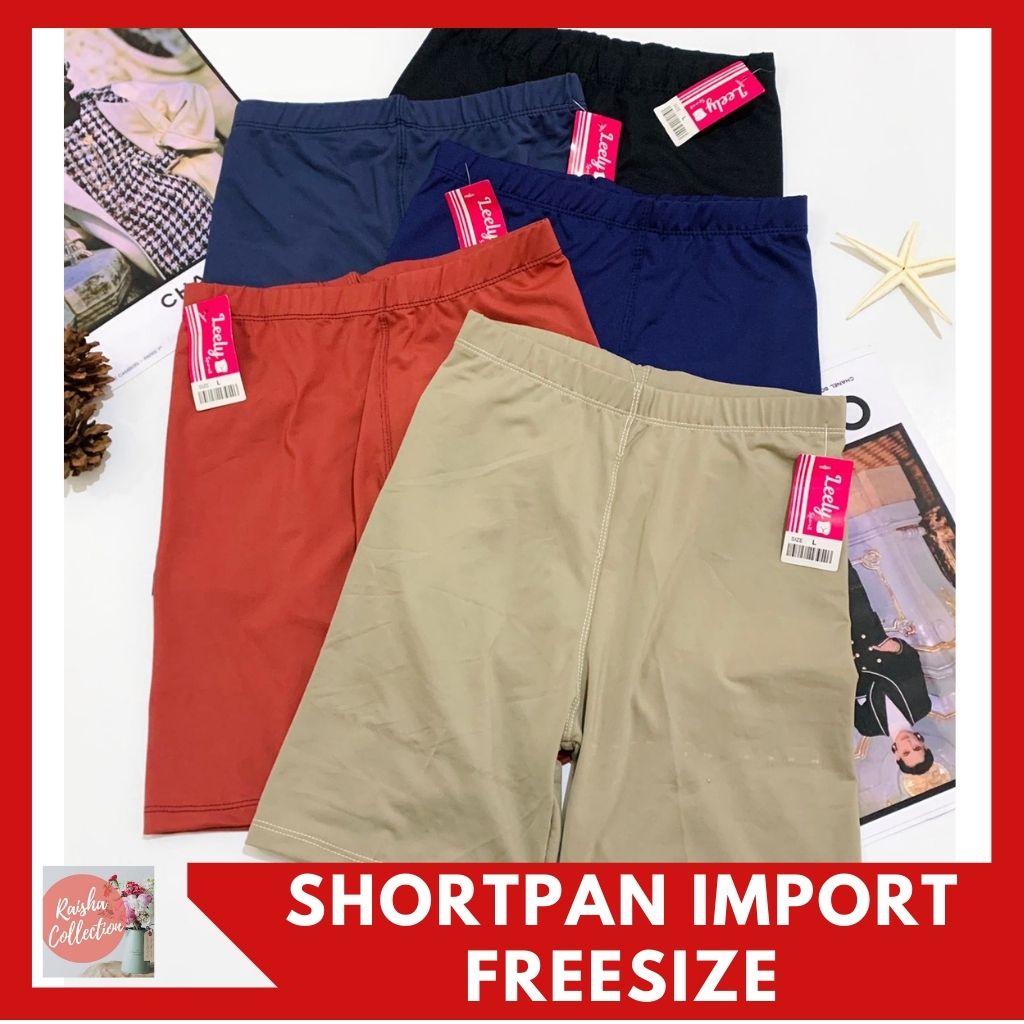 RC SHORT PANTS/DALAMAN WANITA BODY FIT PENDEK ALL SIZE (FIT TO L)