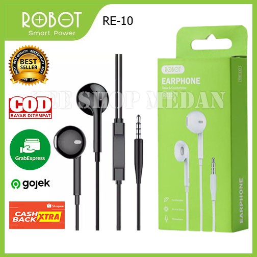 Handsfree RE-10 Robot original Earphone Headset HF RE10