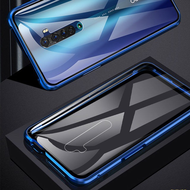 Oppo Reno 2F Magnetic Case Tempered Glass Back Cover