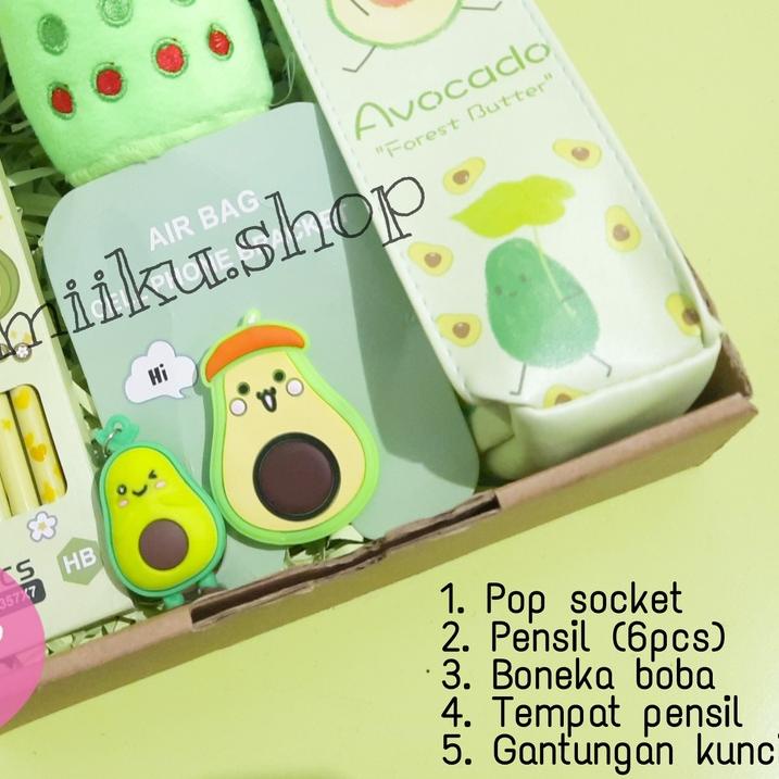 

☚ GIFT BOX / BIRTHDAY GIFT BOX / PAKET BOX HAMPERS LUCU KAKTUS ALPUKAT ➾