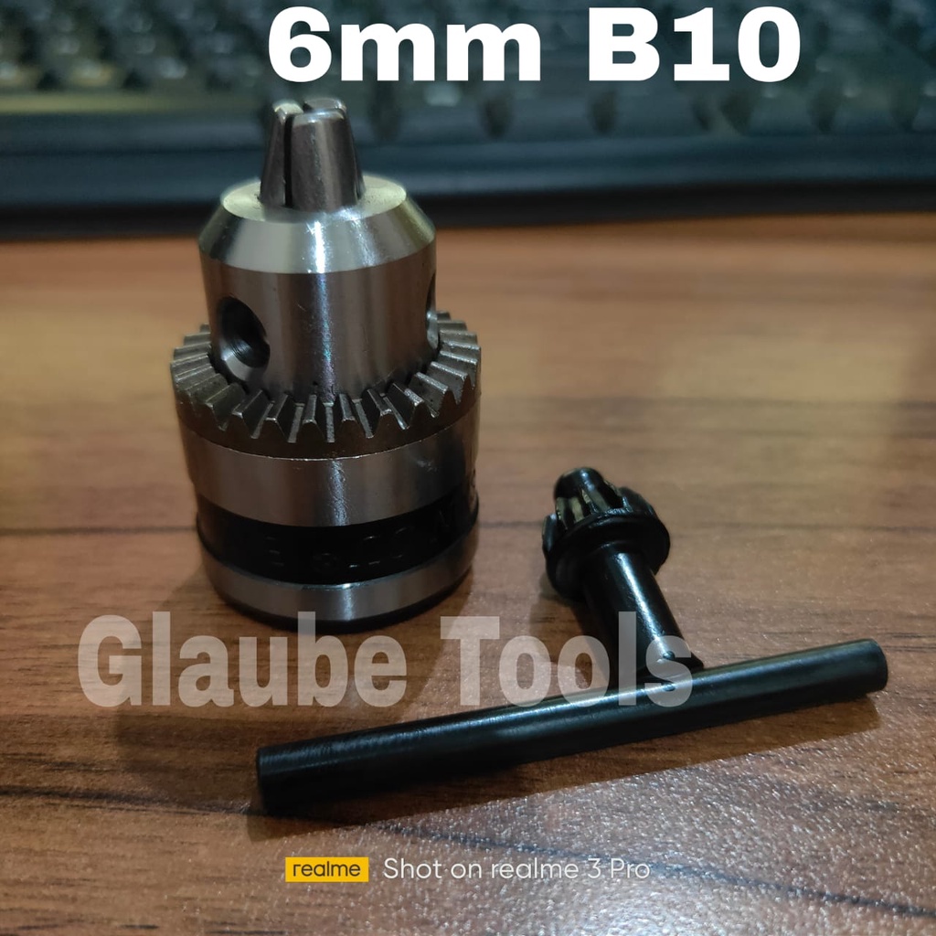 Kepala Bor 6mm B10 ( Tanpa Drat ) Kepala Bor 6mm Cones Polos 0.6-6mm