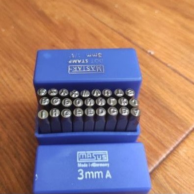 

MASUS Germany Huruf dan angka ketok 3mm stamp punch leter A