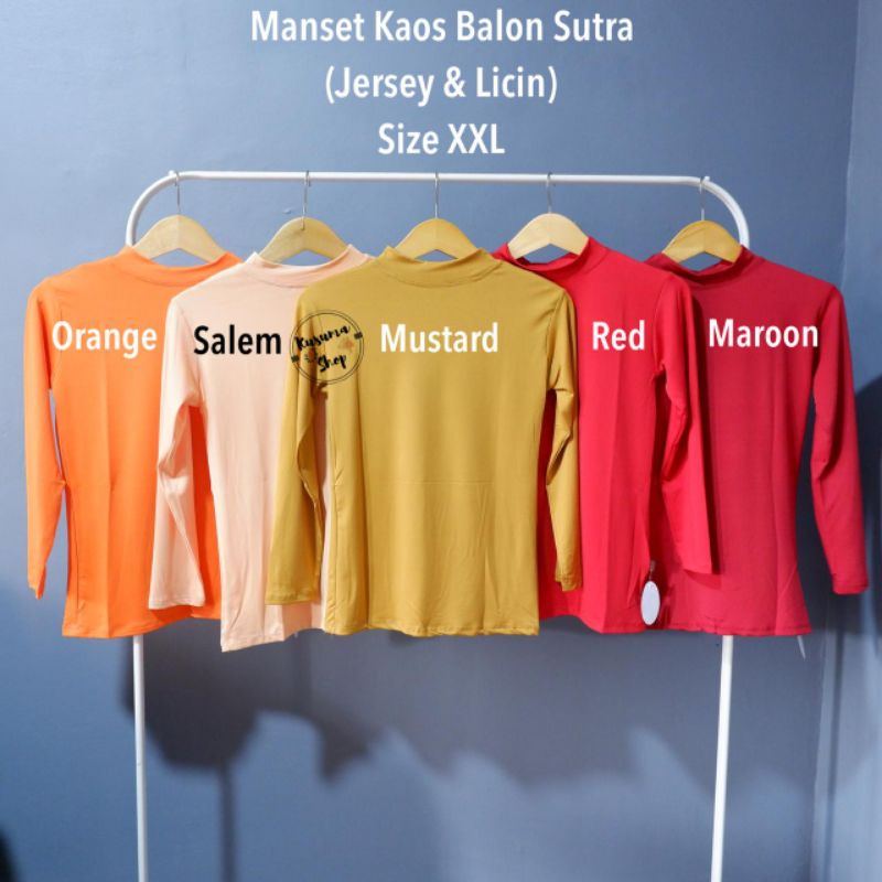 Manset Inner Kebaya Bahan Balon Sutra (Licin &amp; Tidak Tebal) Size XXL