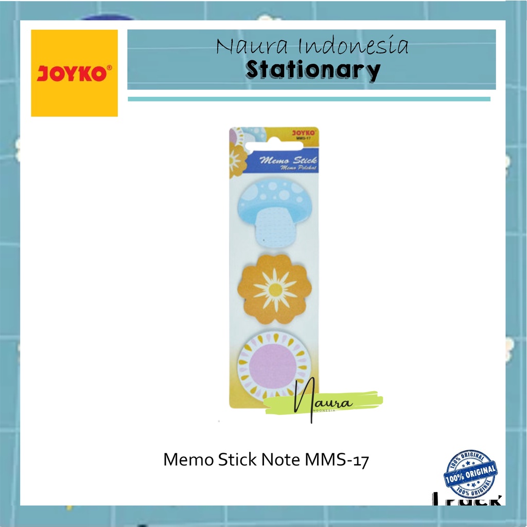 

Memo Stick Sticky Note MMS-17 | Kertas Memo | Memo Tempel Joyko MMS-17