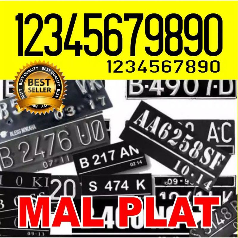 MAL PLAT MOTOR BAHAN ACRILYC 1 set