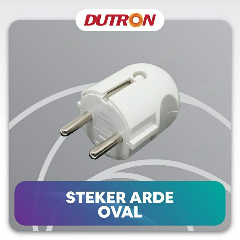 Dutron Steker Bulat Colokan Arde Pin Kuningan Dutron DV SAB-01/ Steker Colokan 3 pin AC , Steker Colokan Philips