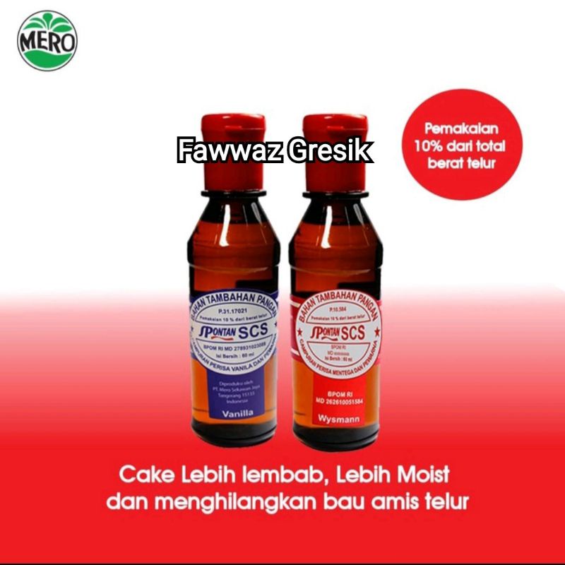 Spontan SCS Softener Cake 60 ml / Pelembut Kue Martabak &amp; Cake 60 ml / Penghilang Bau Amis Telur