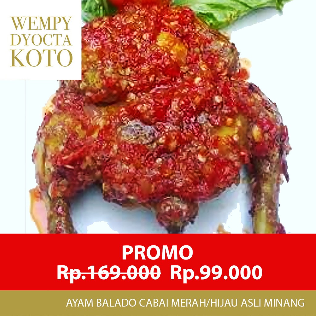 

Ayam Balado Cabai Merah/Hijau Asli Minang