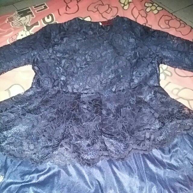 Couple Aurora Navy Busui/brukat/batik