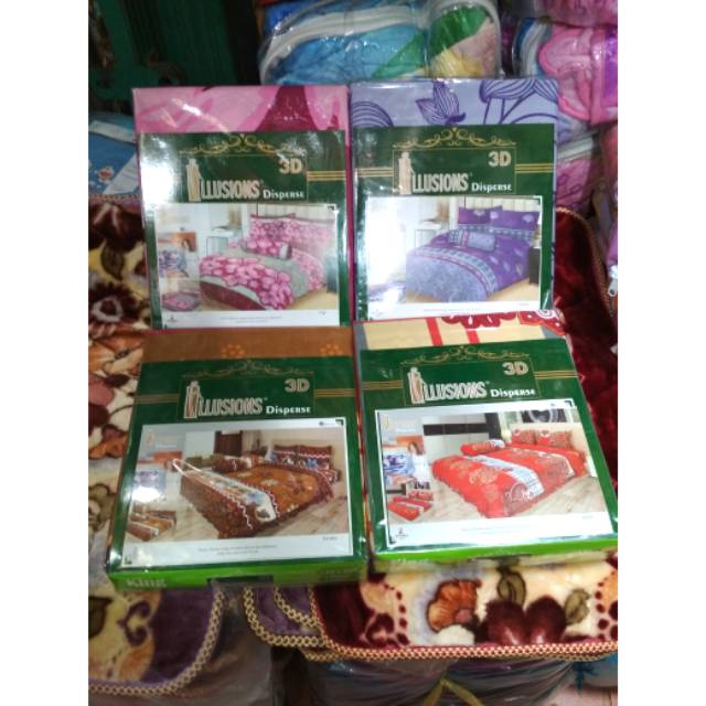 Sprei illusions ukuran 180x200