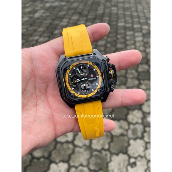 Jam Tangan Expedition E 6812 Original Yellow Pria