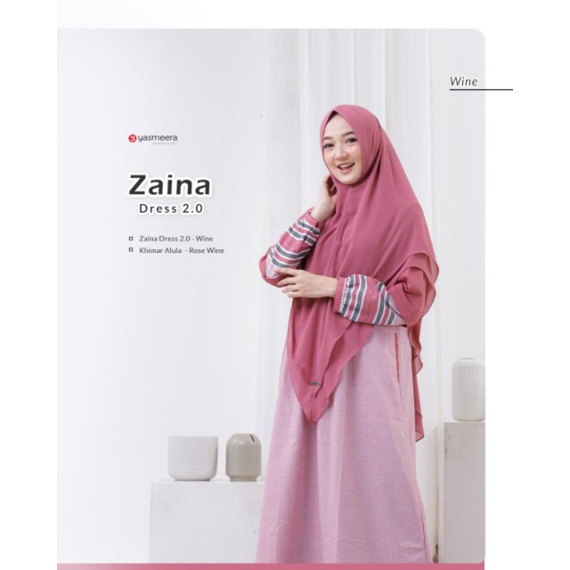 Gamis ternyaman gamis adem ZAINA DRESS BY YASMEERA