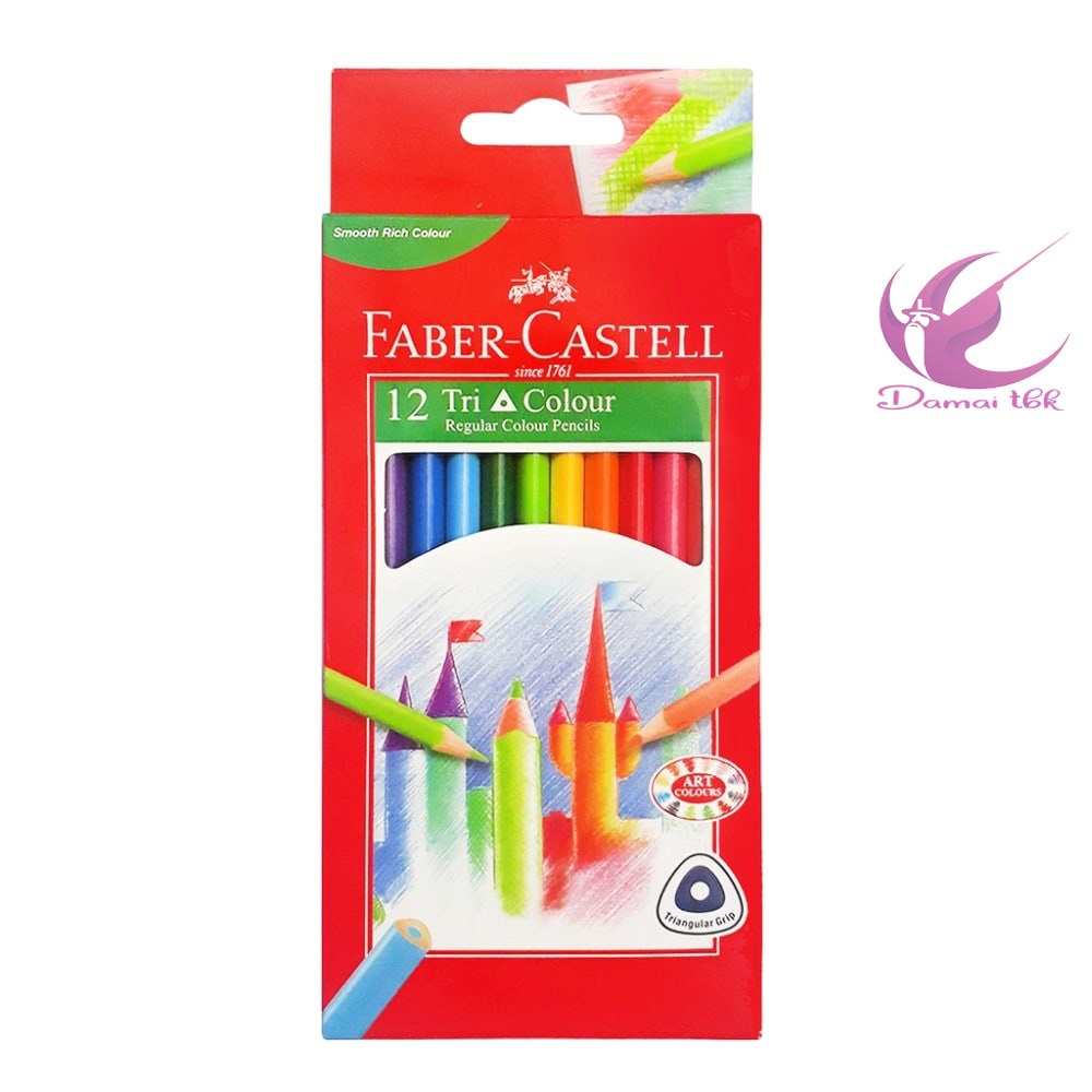 

Faber Castell Colour Pencils Triangular Pensil Warna Triangular Isi 12