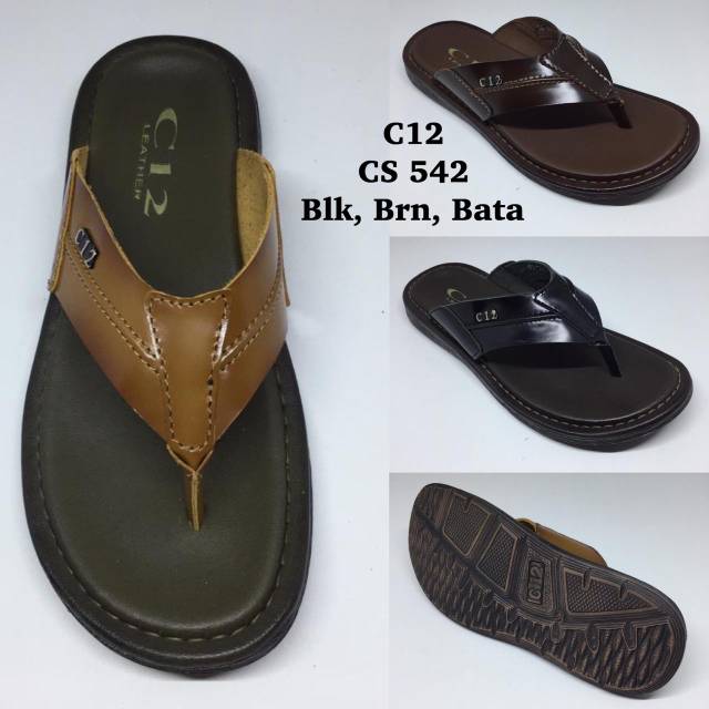 Sandal kulit pria C12 CS 542 38-42