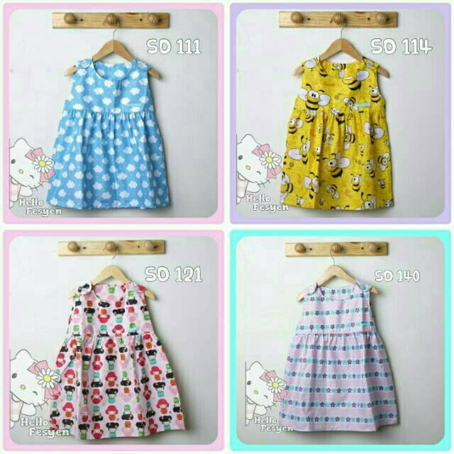 KHUSUS GROSIR SIMPLY DRESS SHABBY BAYI DAN ANAK / KONVEKSI DRESS / GROSIR PAKAIAN ANAK / PRODUSEN