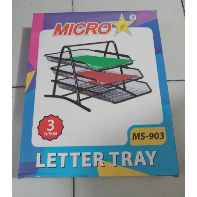 Letter Tray Besi / Rak Besi Dokumen / Rak Alat Tulis