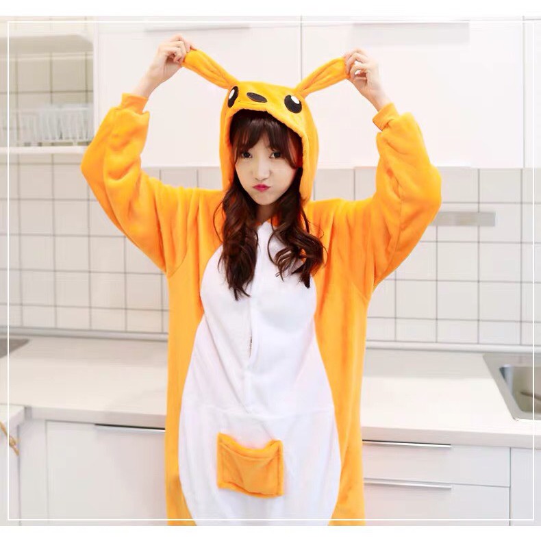 BAJU ONESIE KOSTUM KANGURU KANGROO COSPLAY PIYAMA BAJU TIDUR