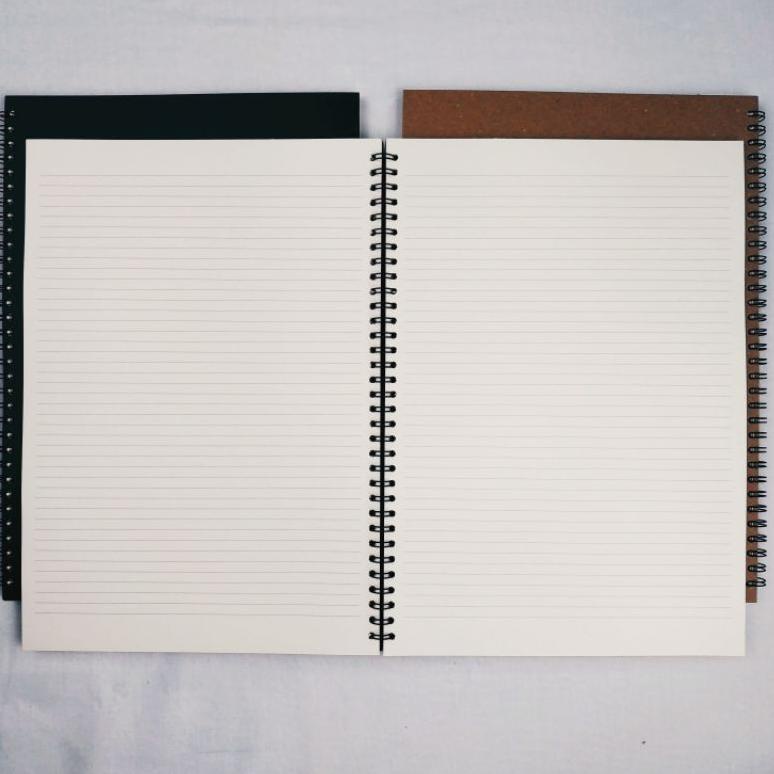 

[PROMO IMI46] BUKU TULIS NOTEBOOK catatan A4 JILID SPIRAL SIMPLE BASIC TEBAL 100 HALAMAN Diskon Promo