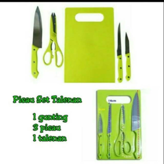 SET TALENAN 5 IN 1 - PISAU SET TELENAN DAPUR