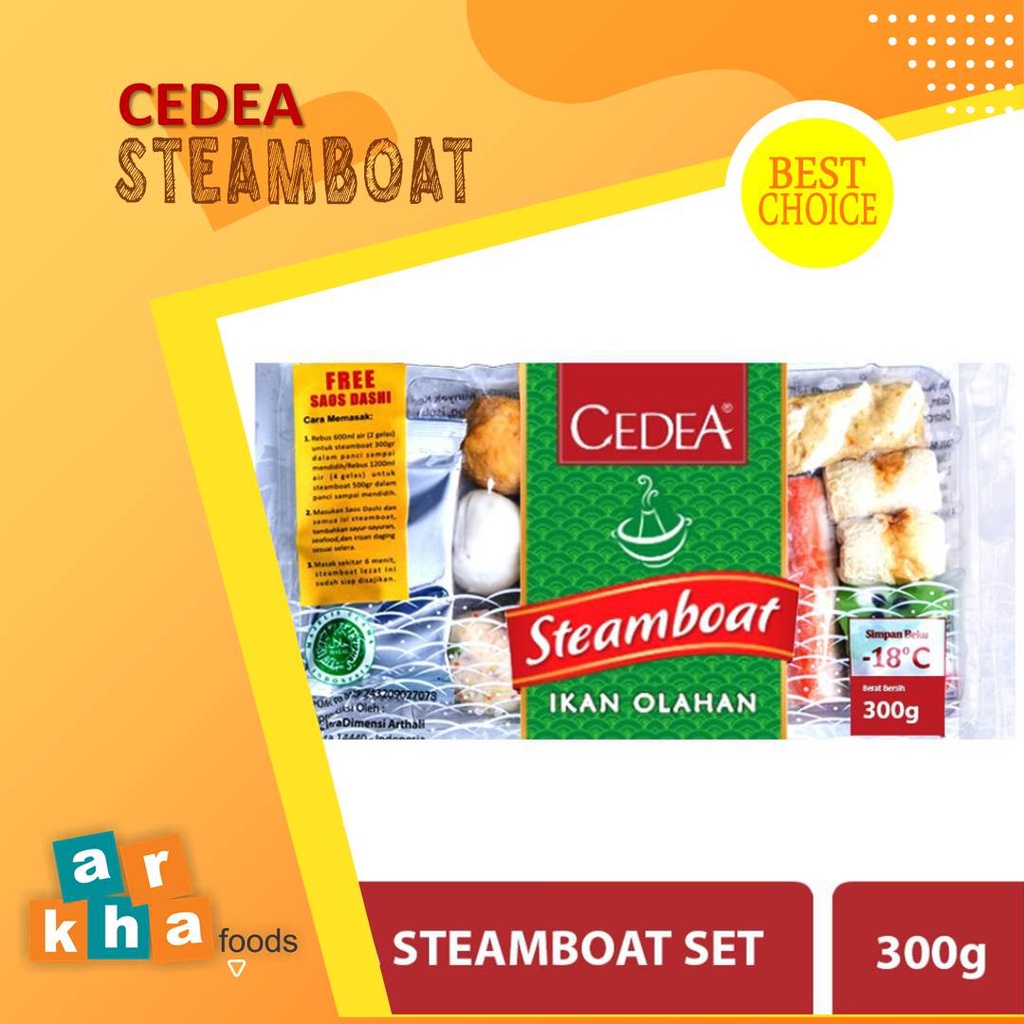 

CEDEA STEAMBOAT ( Shabu Set ) 300GR / ikan Olahan Cedea Seafood FrozenFood