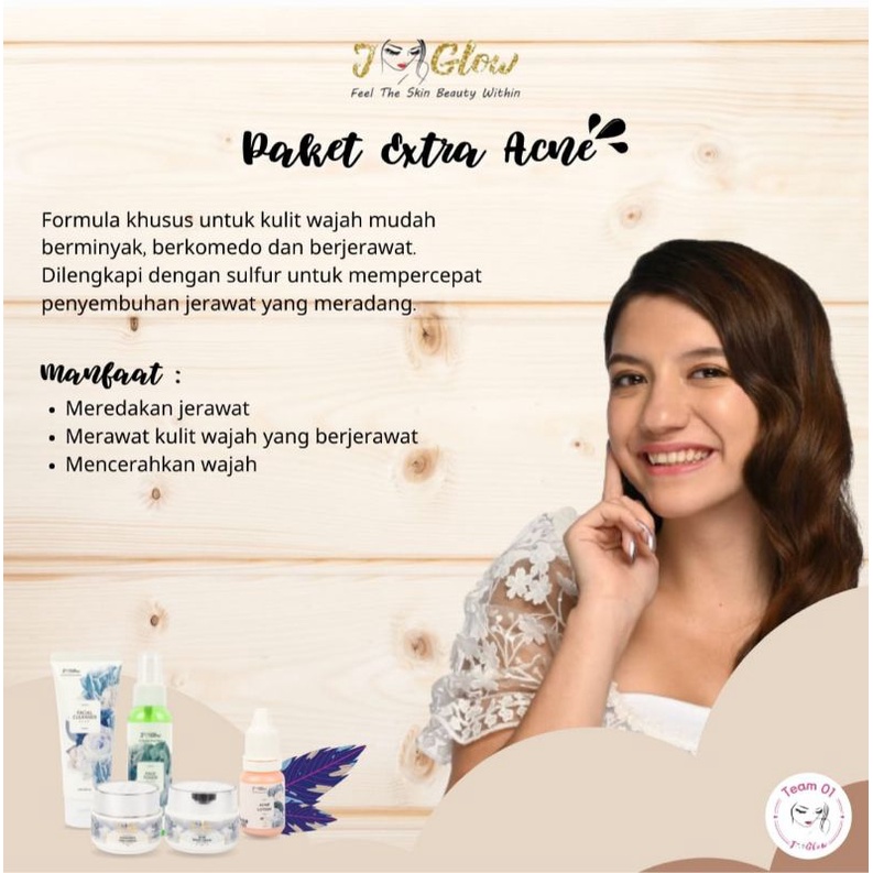 Jglow skincare PAKET EXTRA ACNE SULFUR )AMPUH MENGATASI MASALAH JERAWAT BATU/MERADANG