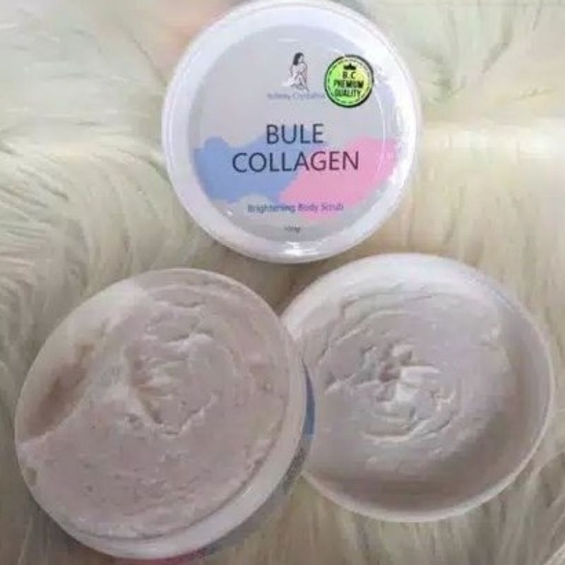 L1 Bule Collagen Body Scrub BPOM HALAL | Blue Kolagen Colagen Masker Penghilang Daki Lulur Spa Scrab