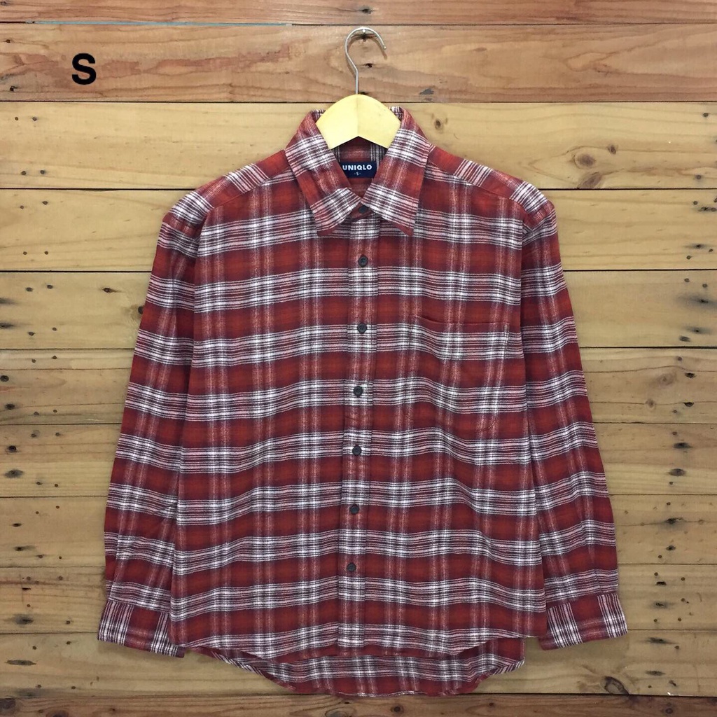 Kemeja Flannel Uniqlo Size S