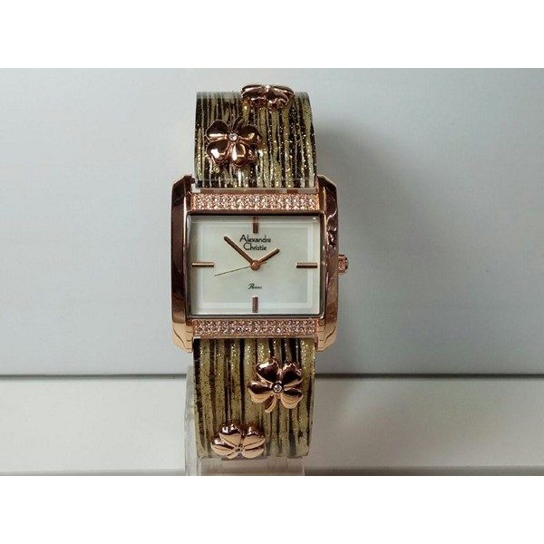 jam tangan alexandre christie original AC 2504LH KUNING ROSEGOLD